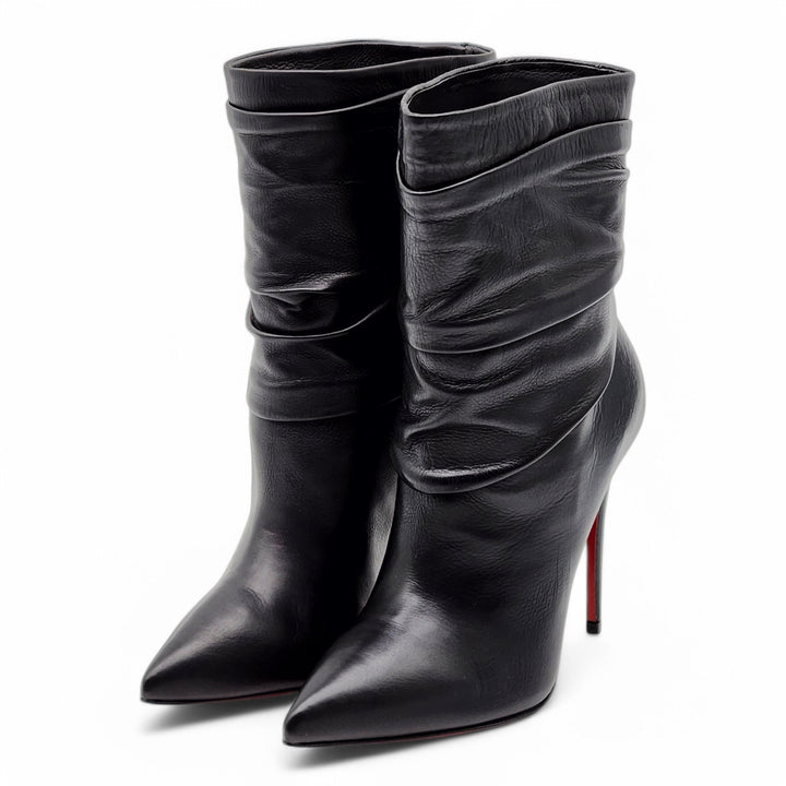 Christian Louboutin Ishtar Boots 100mm - Leather - Black EU 35.5 US 5