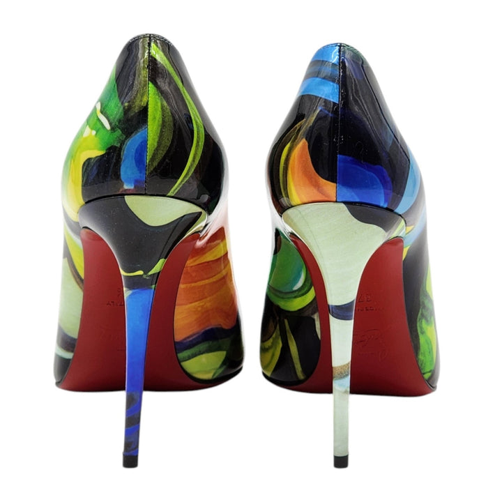 Christian Louboutin Hot Chick Leather Pumps Multicolor EU 37.5 US 7