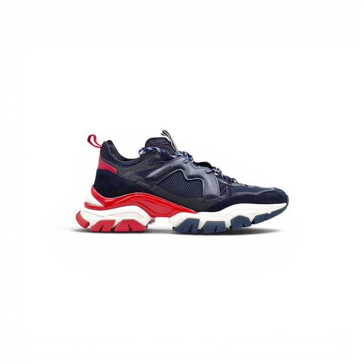 Moncler Leave No Trace Tricolor Trainer Sneakers Mesh and Suede EU 45 US 12 NWOB