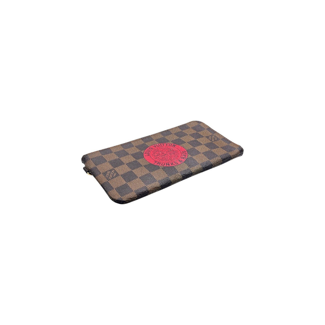 Louis Vuitton Damier Ebene Trunks Bags Complice Clutch Wallet Brown N61740