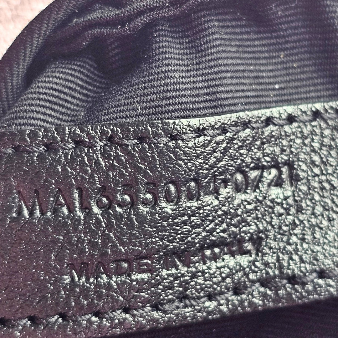 Saint Laurent Sade Puffer Envelope Leather Clutch Metallic Pink - NWT