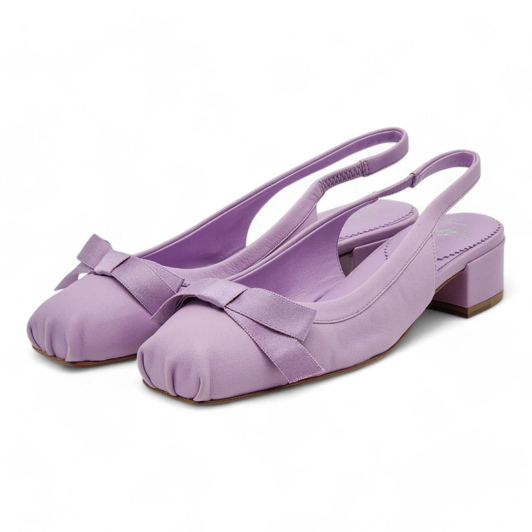 Christian Louboutin Mamaflirt Sling Pumps 30mm - Leather - Lilac 36 5.5 US $845