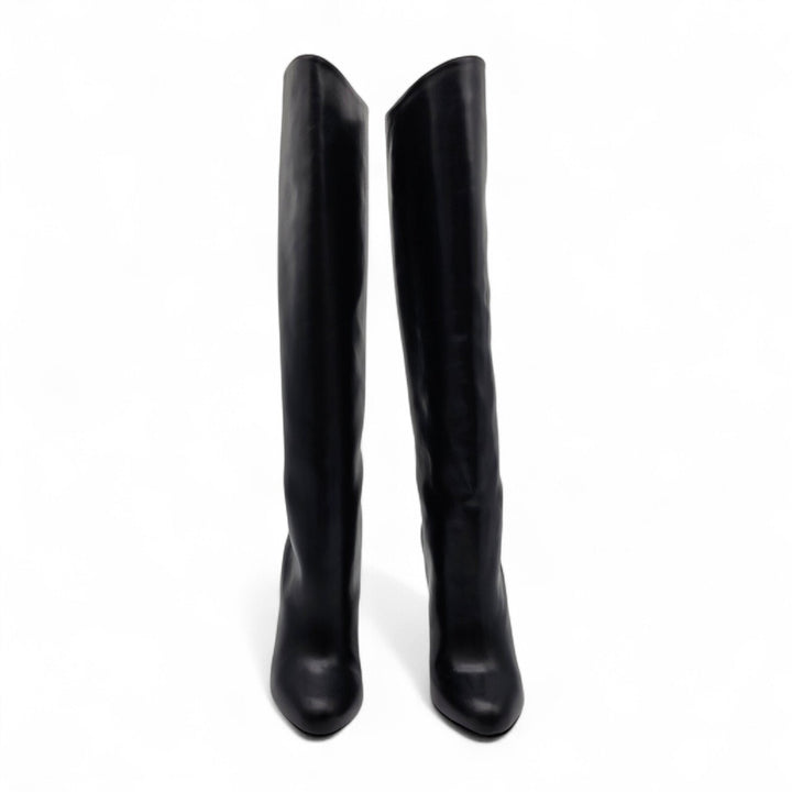 Christian Louboutin Vitish 100 Suede Knee-High Boots Black EU 39.5 US 9
