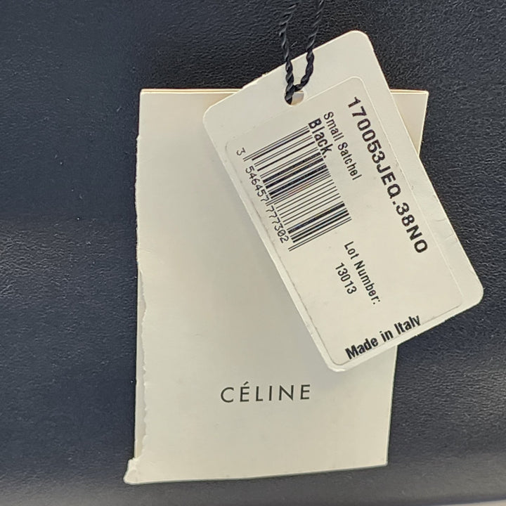 Celine Phoebe Triptyque Leather Shoulder Bag Satchel Black - New $3800