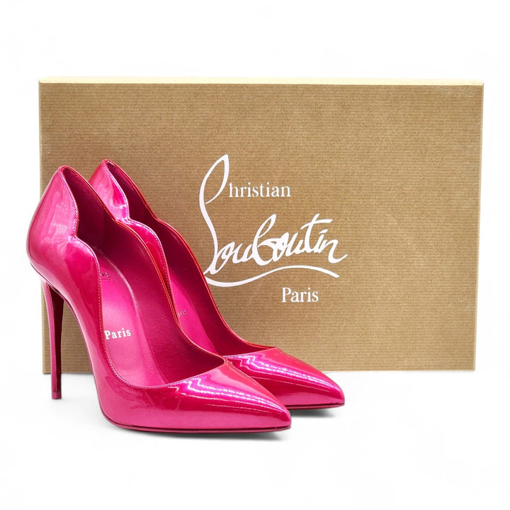 Christian Louboutin Hot Chick Patent Leather Pumps Hot Pink EU 36.5 US 6
