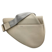 Dior Saddle Bag Grain Leather Crossbody Shoulder Body Bag in Cream $3400