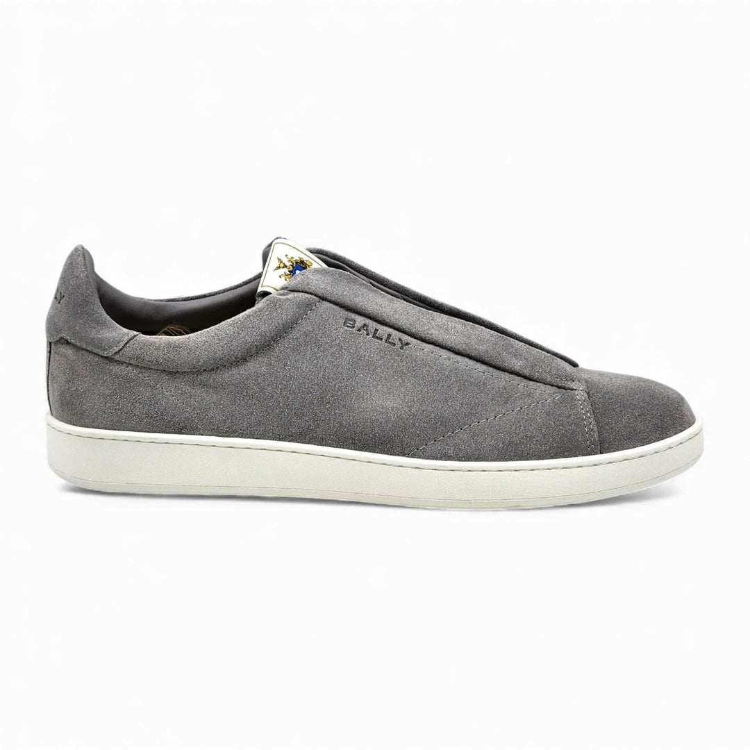 Bally Crest Romy Suede Slip-On Men’s Sneakers Gray EU 42.5 US 9.5 - NWB $400