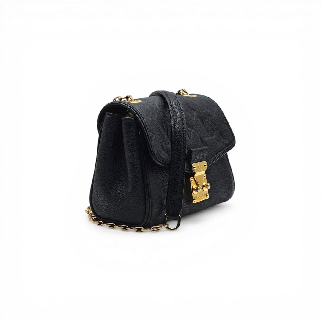 Louis Vuitton Saint Germain BB Monogram Empreinte Leather Shoulder Bag in Black