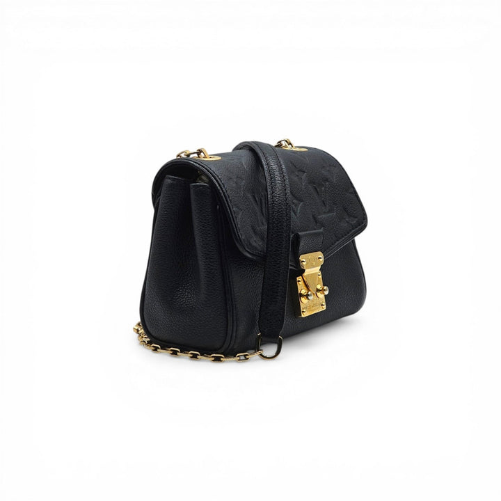 Louis Vuitton Saint Germain BB Monogram Empreinte Leather Shoulder Bag in Black