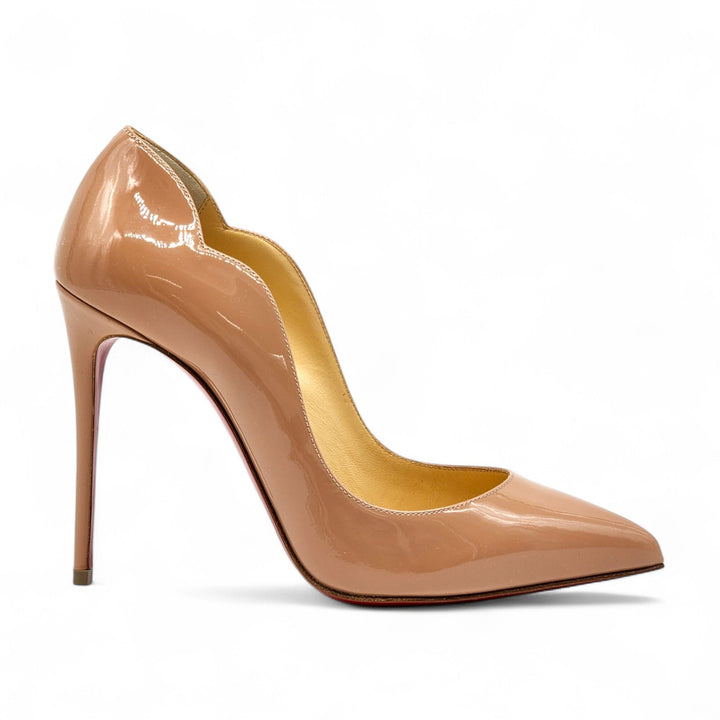 Christian Louboutin Hot Chick Patent Leather Pumps Nude EU 39.5 US 9