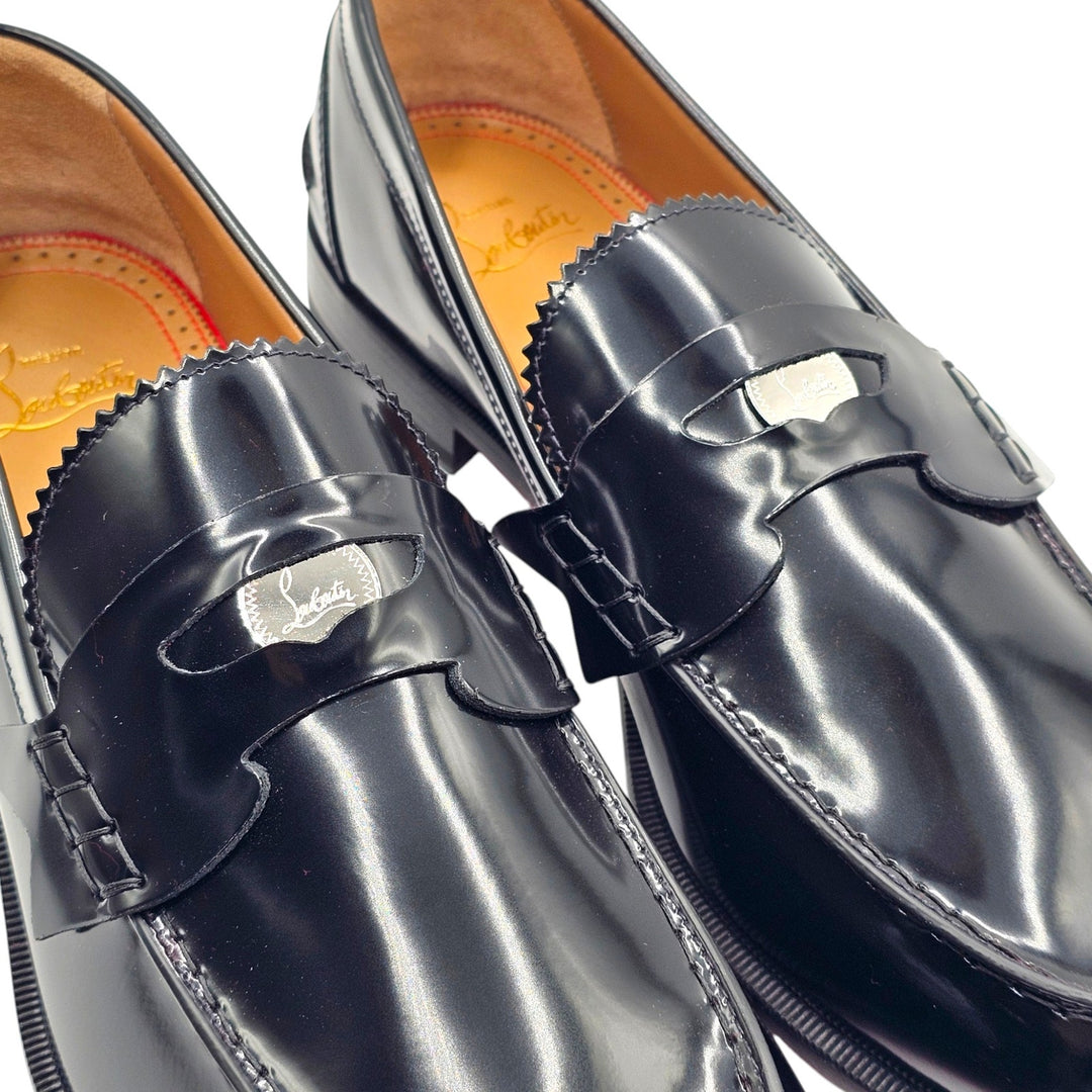 Christian Louboutin Penny Tct 2 Leather Men's Loafers Black EU 44 US 11 - NWOB