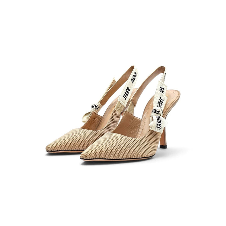 Christian Dior J'Adior Slingback Pumps in Nude Technical Fabric