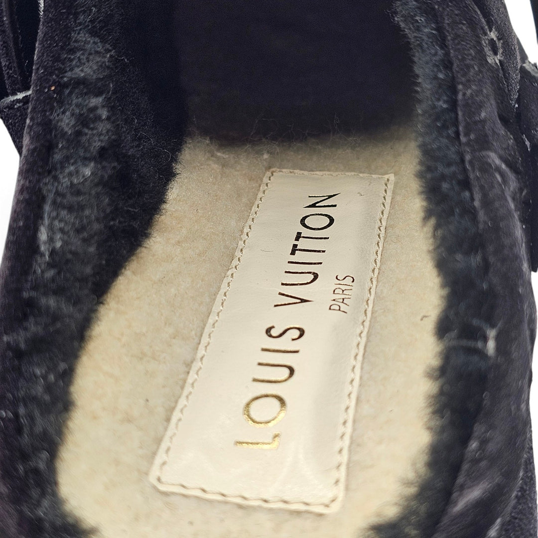 Louis Vuitton Aspen Platform Closed Mule Clogs Suede 1ADCEP EU 38 US 8 $2210