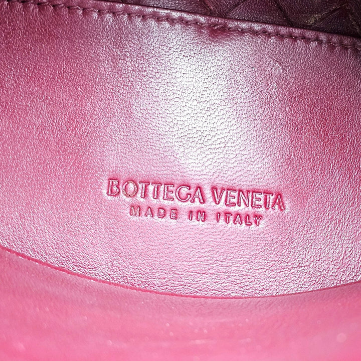 Bottega Veneta Small Andiamo Shoulder Bag Intrecciato Leather Burgundy