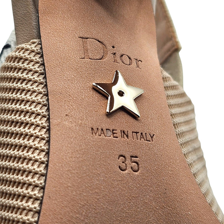 Christian Dior J'Adior Slingback Pumps in Nude Technical Fabric