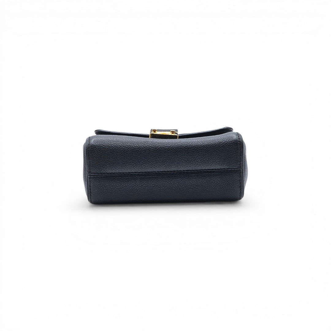 Louis Vuitton Saint Germain BB Monogram Empreinte Leather Shoulder Bag in Black