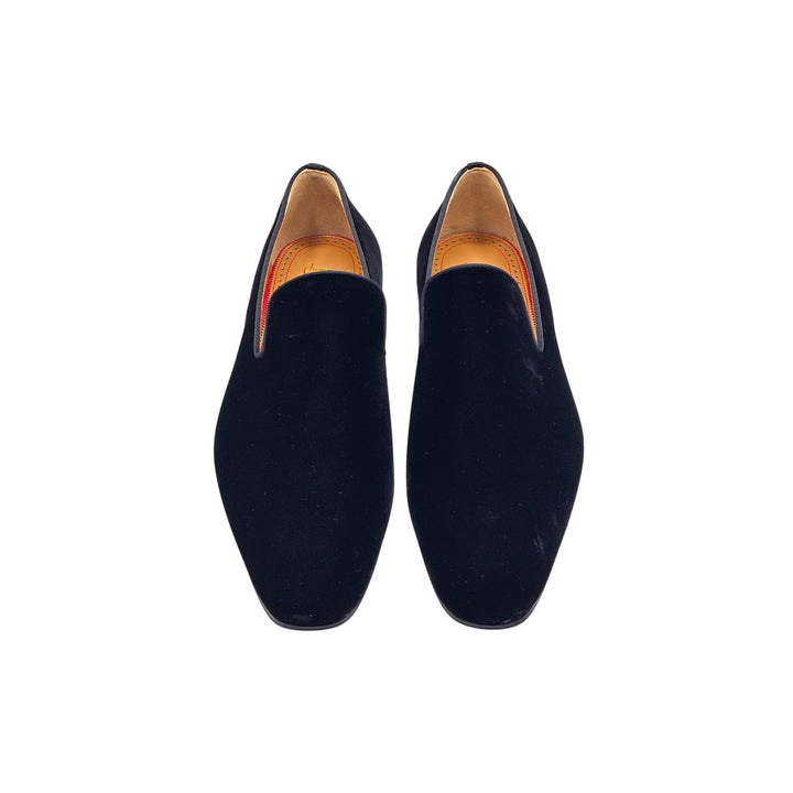 Christian Louboutin Dandelion Velvet Tuxedo Loafers Black EU 44 US 11 - NWOB