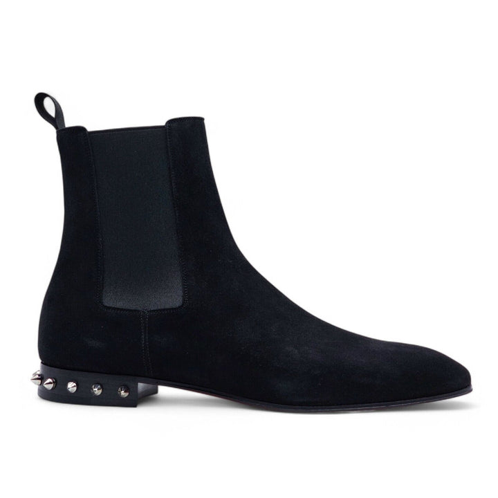 Christian Louboutin So Roadie Flat Suede Boots Black EU 41 US 8