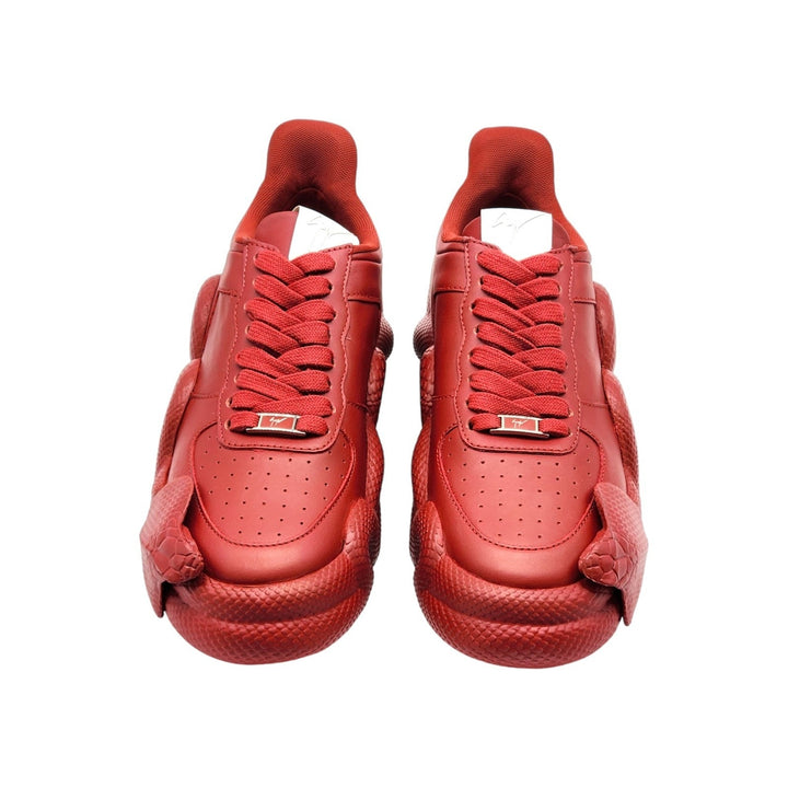 Giuseppe Zanotti x Young Thug Cobras Leather Sneakers Red EU 43 US 10 - NWB $995