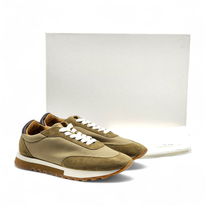 The Row Owen Runner Mesh and Suede Sneakers Green EU 35 US 5