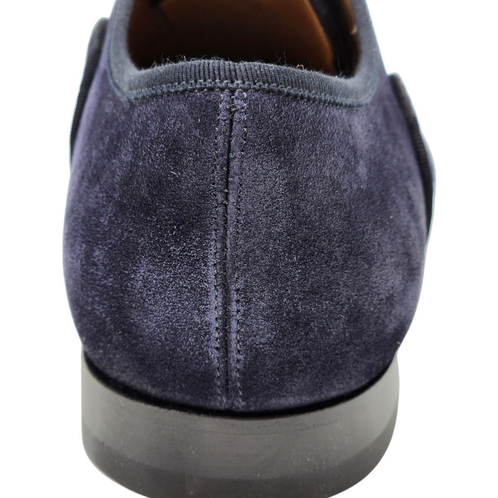 Christian Louboutin Greggo Leather and Suede Oxford Shoes Blue EU 42 / US 9