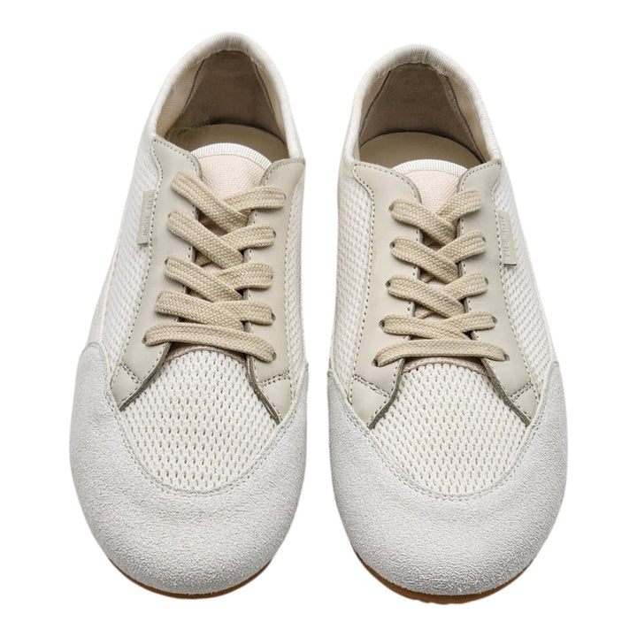 The Row Bonnie Canvas and Suede Sneakers Ivory EU 38 US 8