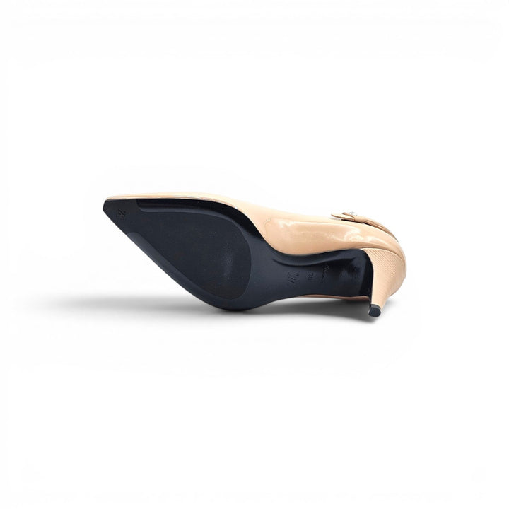 Louis Vuitton Legacy Patent Leather Pumps Nude EU 39 US 9 - NWB