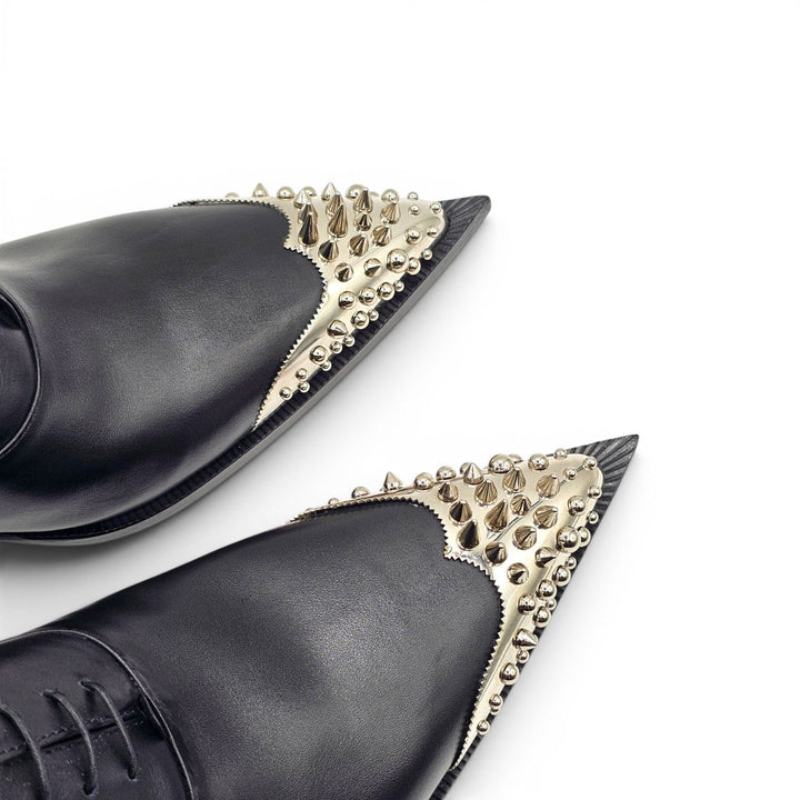 Christian Louboutin Cheliviss Meteor Leather Oxford Shoes EU 44.5 US 11.5