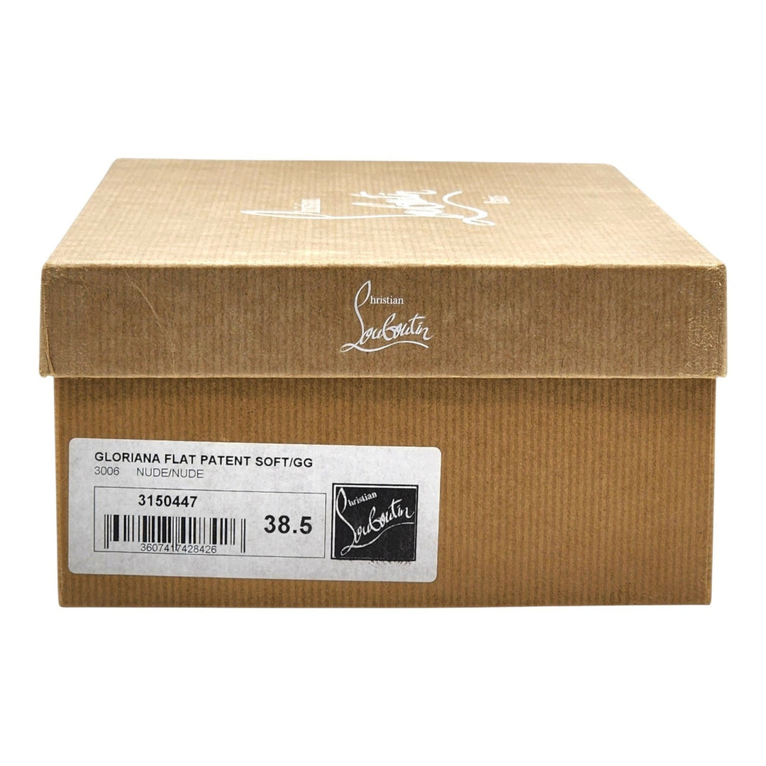 Christian Louboutin Gloriana Leather Ballet Flats Blush Nude EU 38.5 US 8