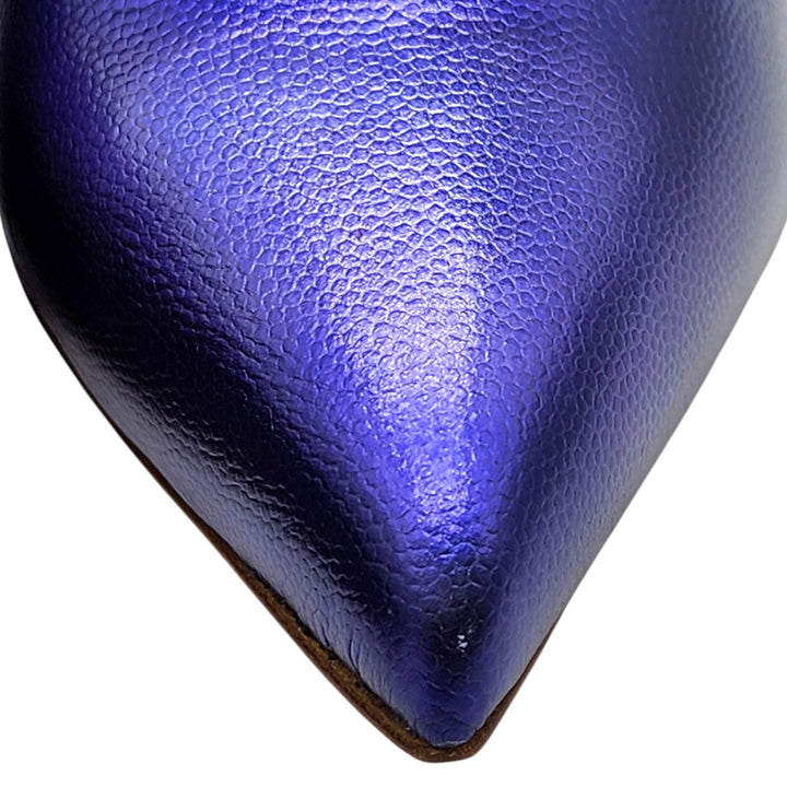 Christian Louboutin Hot Chick Leather Pumps 100mm Purple EU 37.5 US 7 - NIB $895