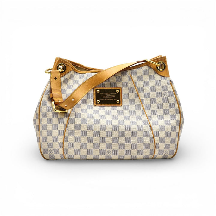 Louis Vuitton Galliera PM Damier Azur Canvas Shoulder Bag Handbag