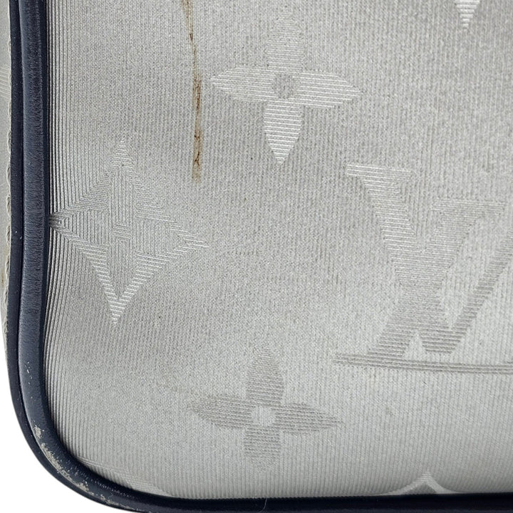 Louis Vuitton Monogram Satellite Alpha Crossbody Messenger Bag Silver M44169