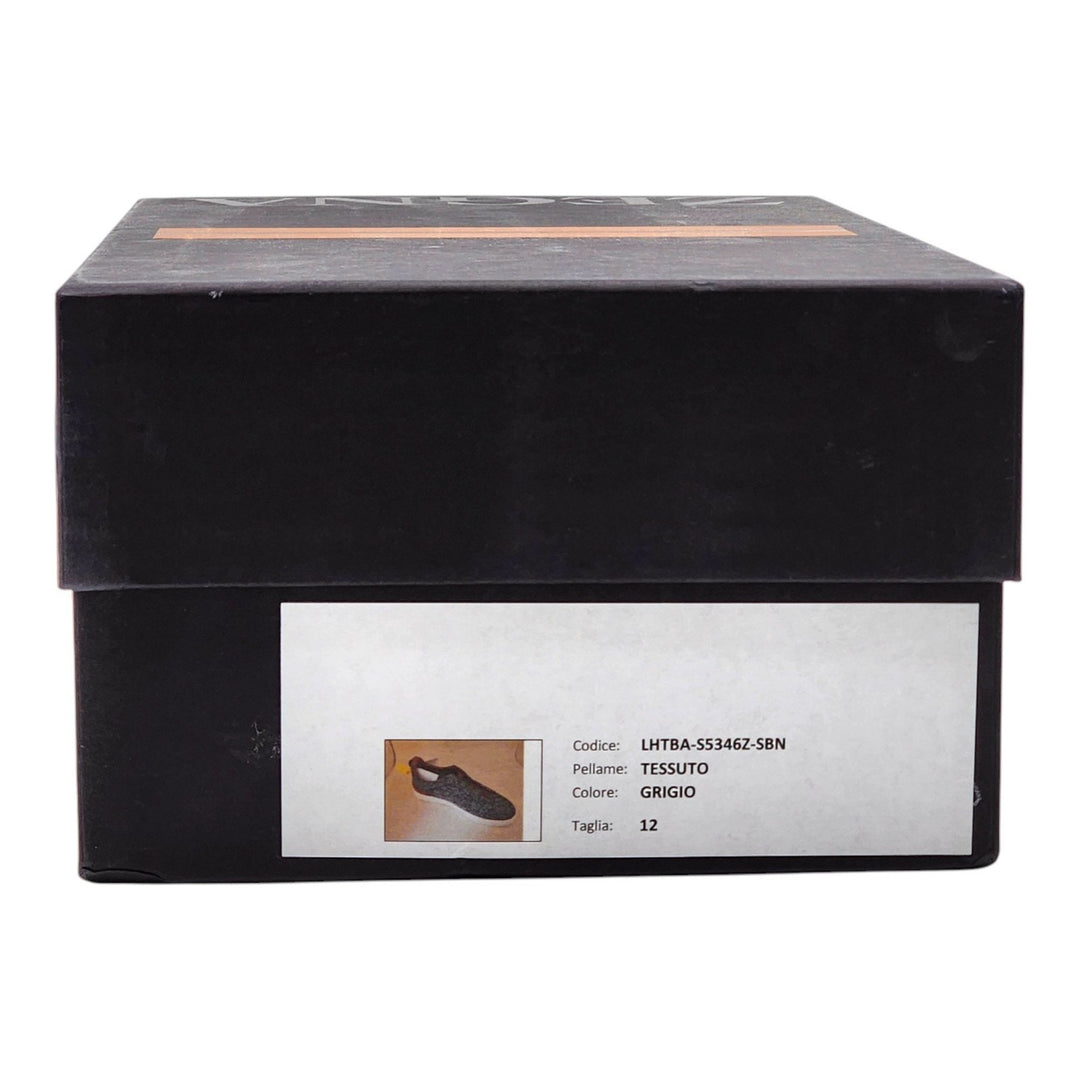 Ermenegildo Zegna Triple Stitch Wool Sneakers S5346Z Gray EU 12 US 13