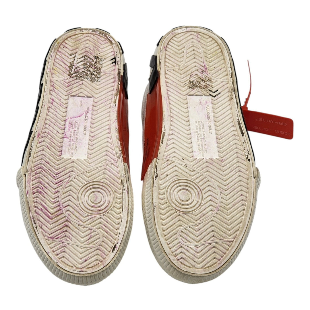 OFF-WHITE Vulc Low Canvas White Red Sneakers EU 40 US 7M 10W
