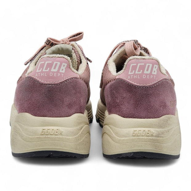 Golden Goose Running Sole Lace-Up Sneakers in Pink 39