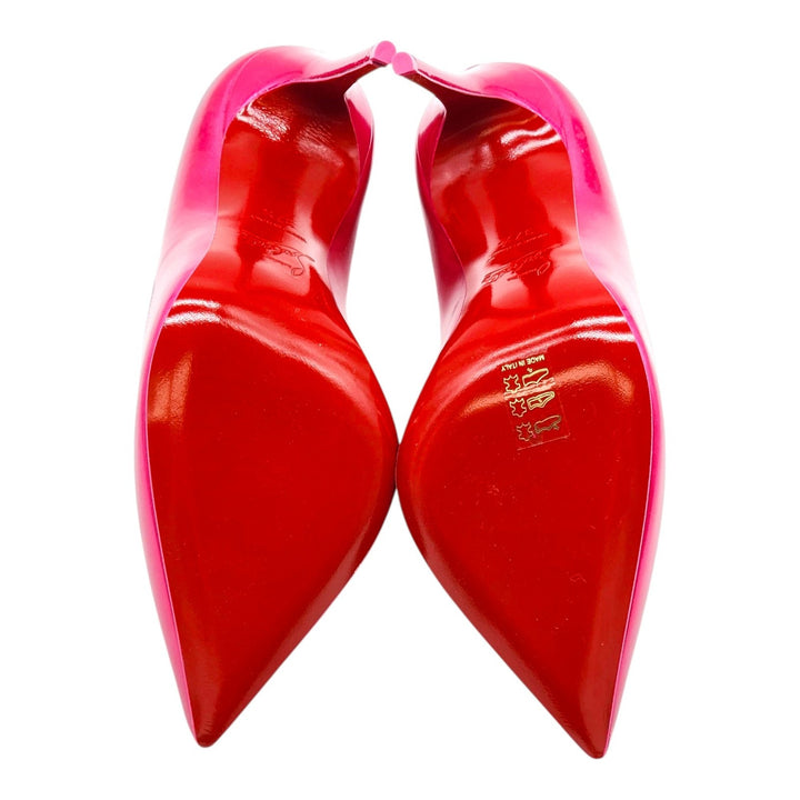 Christian Louboutin Hot Chick Patent Leather Pumps Hot Pink EU 37.5 US 7