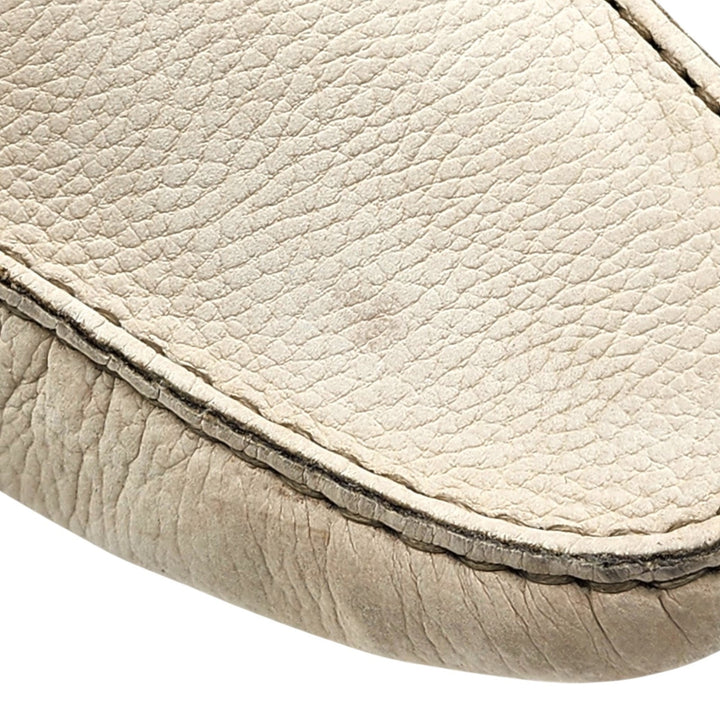 Tod's City Gommino Driving Men's Leather Loafers Beige UK 13 US 14.5