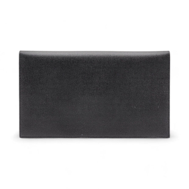 Saint Laurent Uptown Pouch Clutch Bag - Grain de Poudre Leather - Black