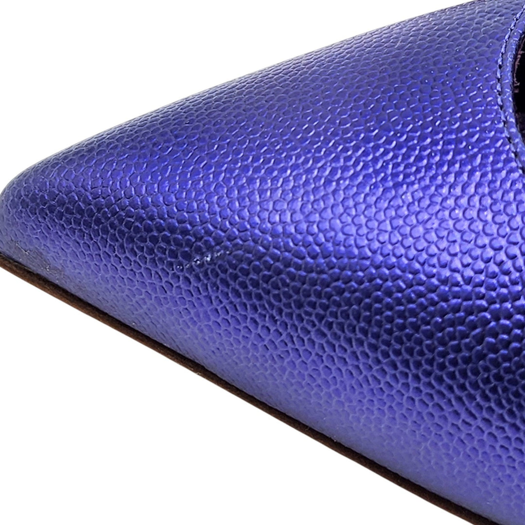 Christian Louboutin Hot Chick Leather Pumps 100 Purple EU 38.5 US 8