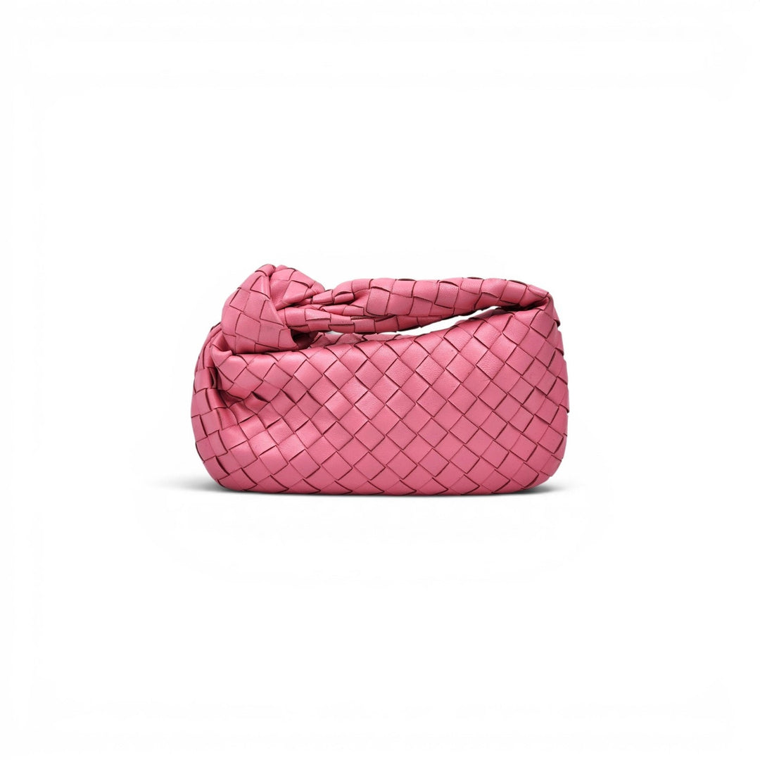 Bottega Veneta Jodie Intrecciato Leather Shoulder Hobo Bag in Pink