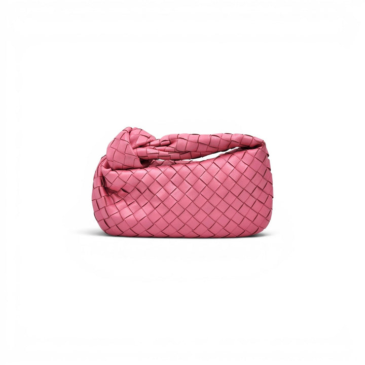 Bottega Veneta Jodie Intrecciato Leather Shoulder Hobo Bag in Pink