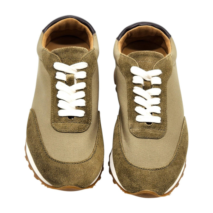 The Row Owen Runner Mesh and Suede Sneakers Green EU 35 US 5