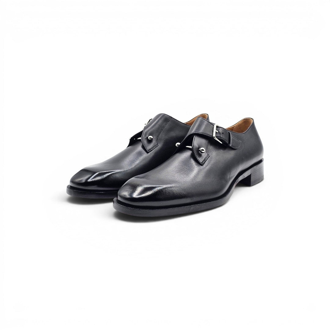 Christian Louboutin Chambelimonk Leather Derby Shoes Black EU 42.5 US 9.5