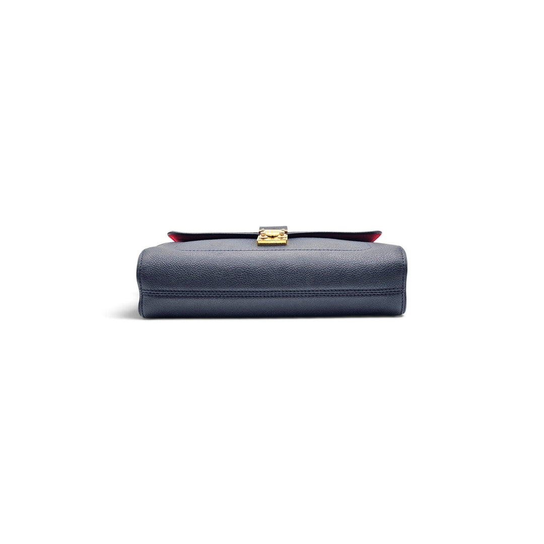 Louis Vuitton Saint Germain MM Empreinte Shoulder Bag Marine Rouge Navy Blue