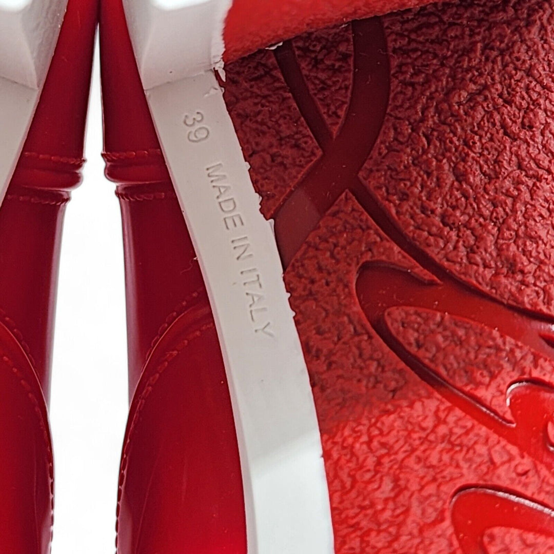 Christian Louboutin Loubirain Rubber Boots Red EU 39 US 8.5 - New