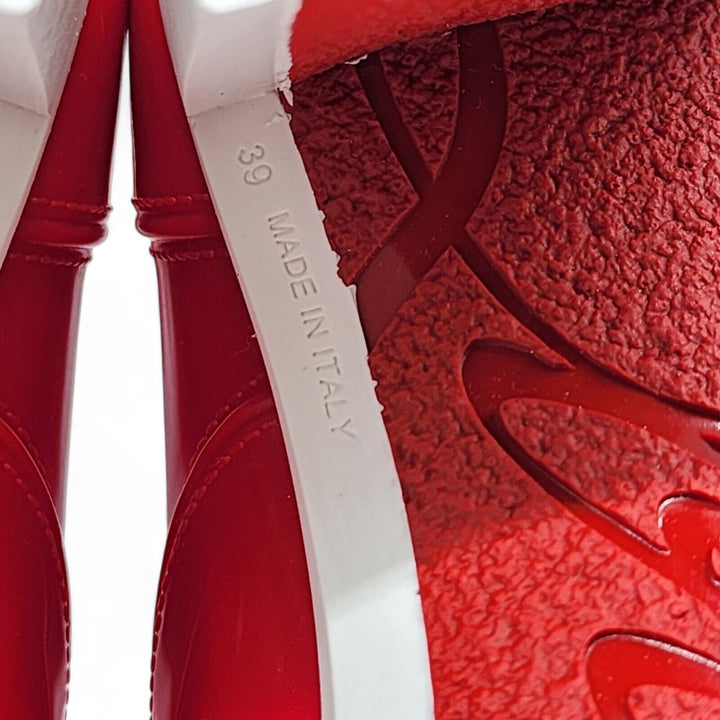 Christian Louboutin Loubirain Rubber Boots Red EU 39 US 8.5 - New