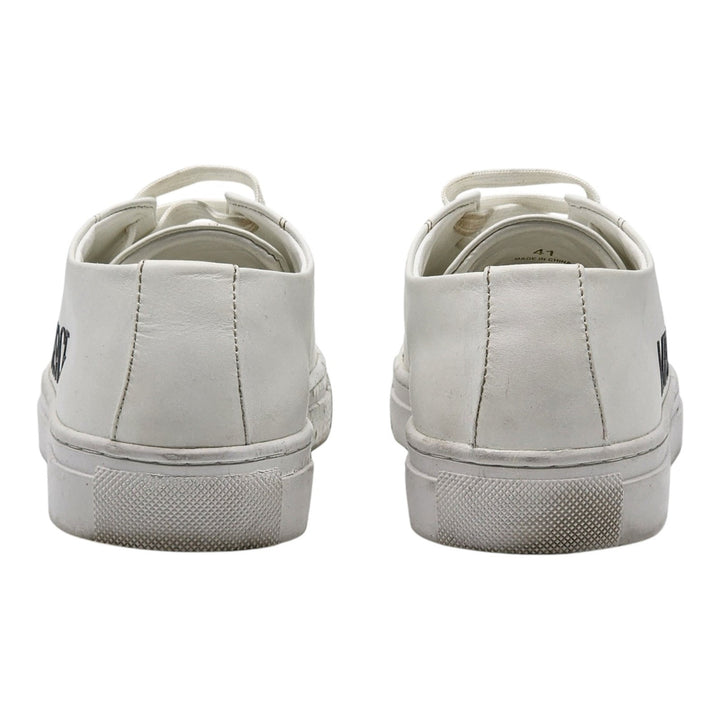 Versace Logo Leather Men’s Low-Top Sneakers White EU 41 US 8 - Preowned