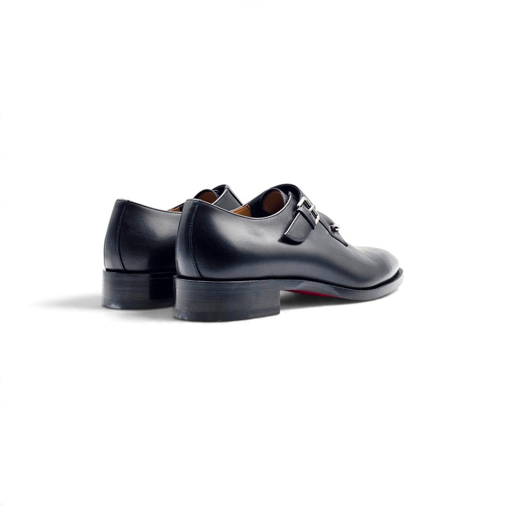 Christian Louboutin Chambelimonk Leather Derby Shoes Black EU 42.5 US 9.5