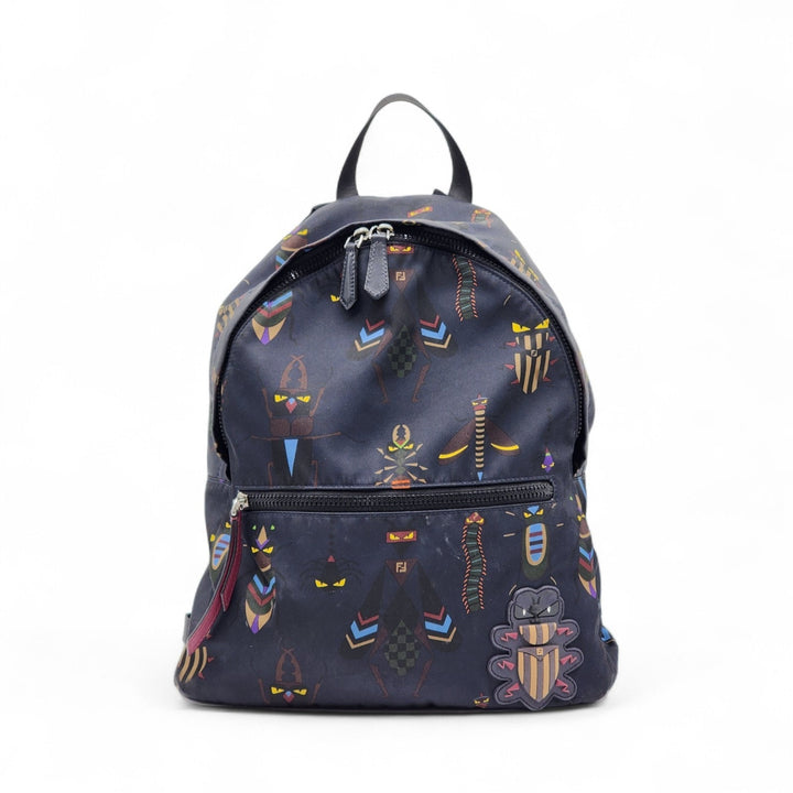 Fendi Monster Unisex Backpack Limited Edition 7VZ043 Black