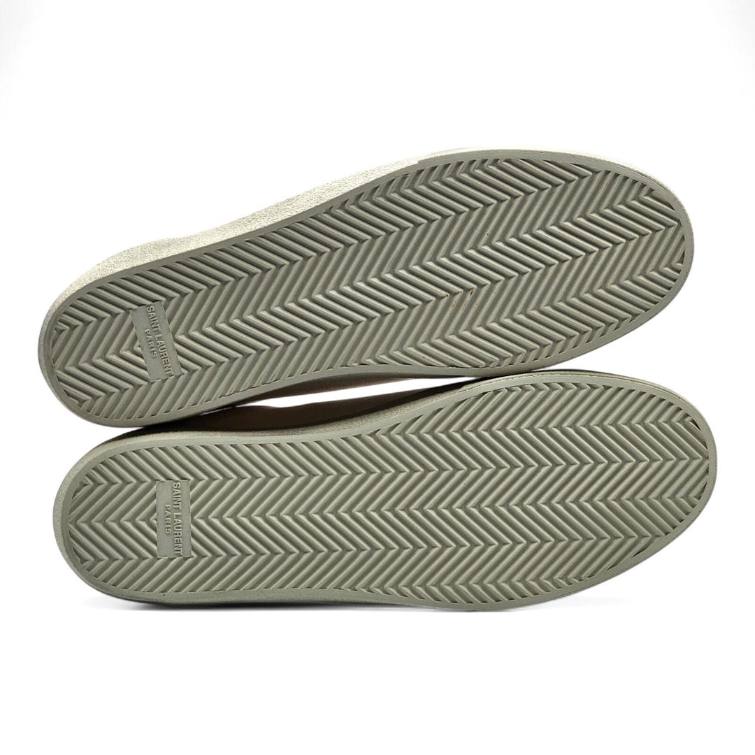 Saint Laurent Court Classic SL/06 Leather Sneakers Cream EU 45 US 12